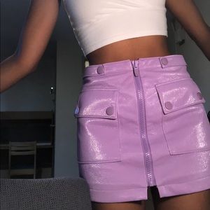 BNWT Urban Outfitters Purple Zipper Skirt
